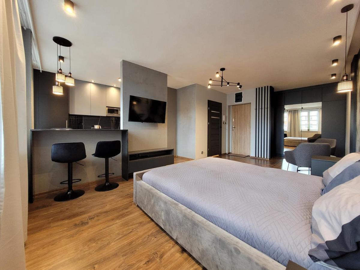 Apartament Stare Miasto Gdansk Z Widokiem Na Motlawe Kültér fotó
