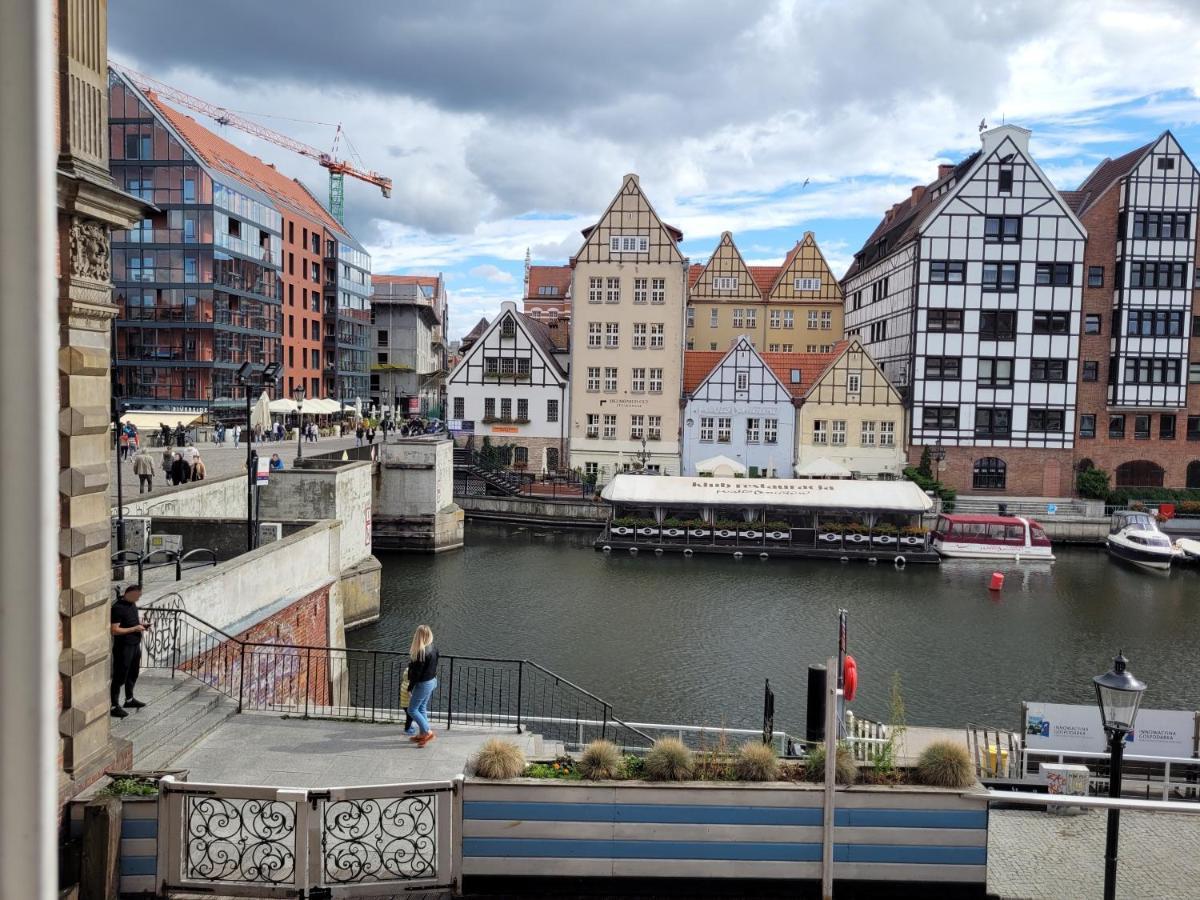 Apartament Stare Miasto Gdansk Z Widokiem Na Motlawe Kültér fotó